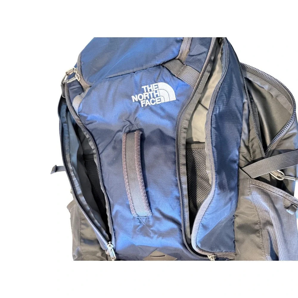 The North Face Big Shot Backpack Navy Blue Charcoal FlexVent Hiking Laptop Bag